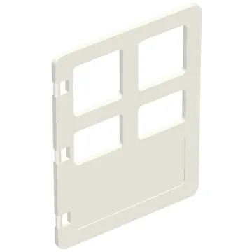 Duplo Door 1 x 4 x 4 with Four Panes