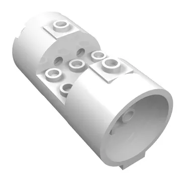 Cylinder 3 x 6 x 2 2/3 Horizontal Hollow Studs