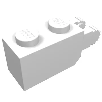 Hinge Brick 1 x 2 Locking with 2 Fingers Vertical End, 9 Teeth