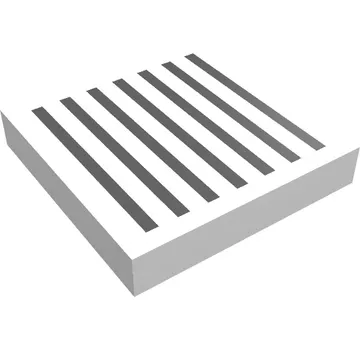 Tile 2 x 2 with Grill Black Print