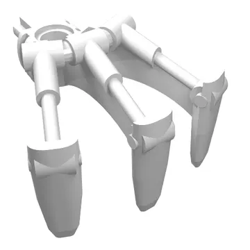 Large Figure Weapon, Claw, Triple, with Axle