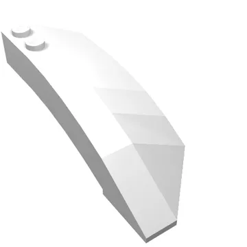 Brick Wedged, Curved 8 x 3 x 2 Open Left
