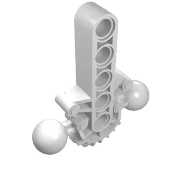 Large Figure Skeletal, Torso with Beam, 2 Ball Joints, and 7 Tooth Half Gear