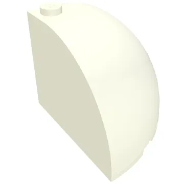 Brick Round Corner 4 x 4 x 3 Quarter Dome Top