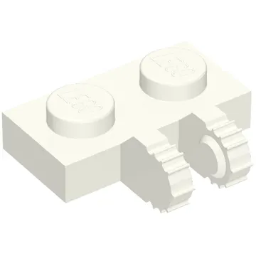 Hinge Plate 1 x 2 Locking with 2 Fingers on Side, 7 Teeth