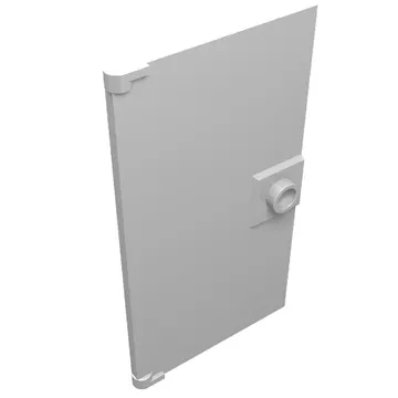 Door 1 x 4 x 6 Smooth with Chamfered Handle Plinth