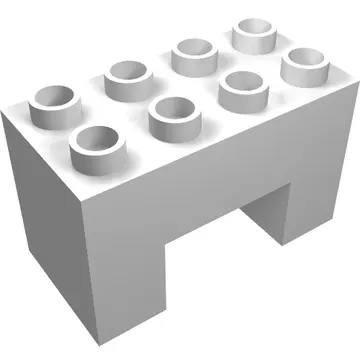 Duplo Brick 2 x 4 x 2 with 2 x 2 Square Arch