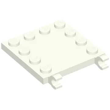 Plate Special 4 x 4 with Studs on Edges and Clips Horizontal