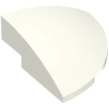 Brick Round Corner, Curved 3 x 3 x 1 Quarter Circle