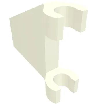 Flag 2 x 2 Trapezoid with Flared Area between Clips