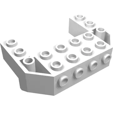 Brick Special, Train Front Sloping Base Wedged with 4 Studs on Front and 2 x 4 Cutout