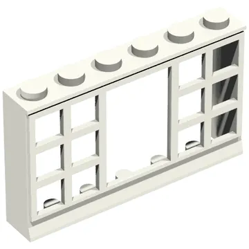 Minitalia Window 1 x 6 x 3 Panorama with 12 Panes