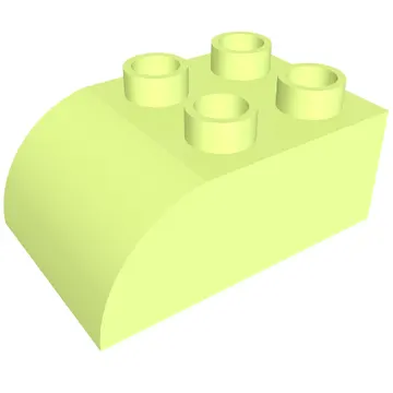 Duplo Brick 2 x 3 with Curved Top