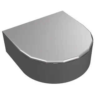 Tile Round 1 x 1 Half Circle