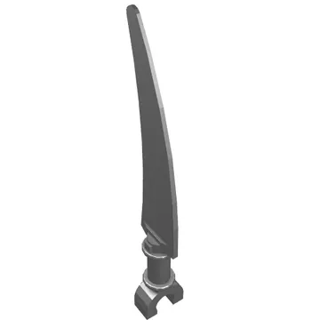 Weapon Sword Scythe Blade with Clip Pommel