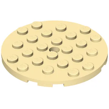 Plate Round 6 x 6 with Hole