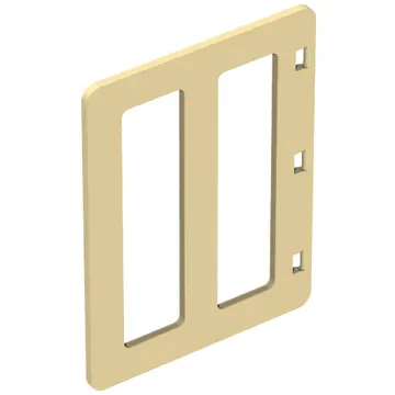 Duplo Door with Two Long Window Panes