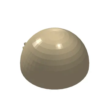 Windscreen 8 x 8 x 3 Dome with Dual 2 Fingers - 7 Teeth