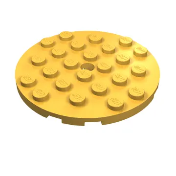 Plate Round 6 x 6 with Hole