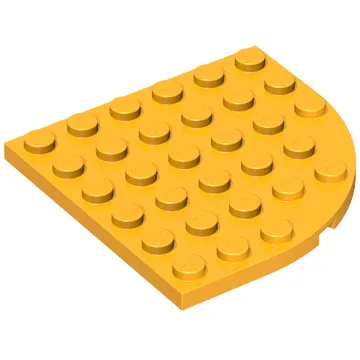 Plate Round Corner 6 x 6