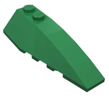 Brick Wedged, Curved 6 x 2 Right, Inner Ridges