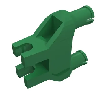 Technic Pin Double Triangle 1 x 3 with 2 Clips Completely Round Pinholes