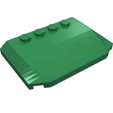 Brick Wedged, Curved Triple 4 x 6 x 2/3 with 4 Studs
