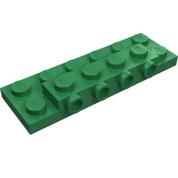 Plate Special 2 x 6 x 2/3 with 4 Studs on Side, 1 Support Wall on Bottom