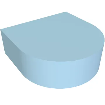Tile Round 1 x 1 Half Circle