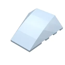 Brick Wedged, Curved 4 x 4 No Top Studs