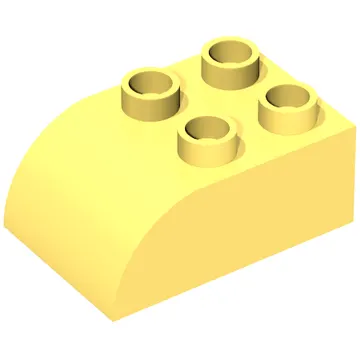 Duplo Brick 2 x 3 with Curved Top