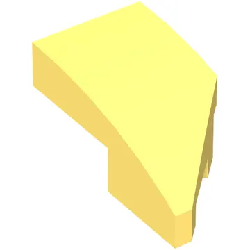 Brick Wedged, Curved 2 x 1 with Stud Notch Left