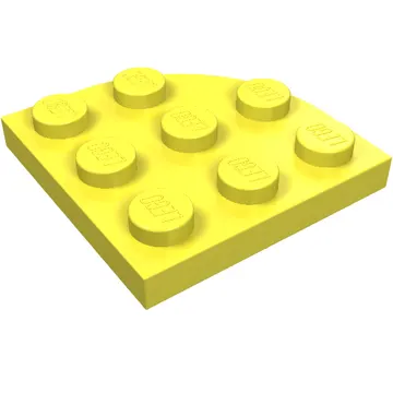 Plate Round Corner 3 x 3
