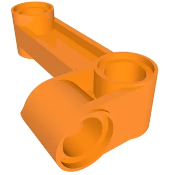 Technic Pin Connector Perpendicular 2 x 4 Bent - Beam with 90 Hole Ø 4.8