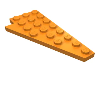 Wedge Plate 8 x 4 Wing Right with Stud Notch
