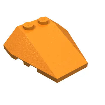 Brick Wedged, Sloped 4 x 4 Triple, Stud Notches