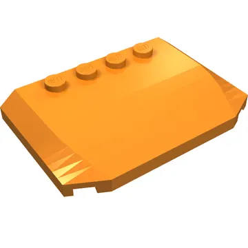 Brick Wedged, Curved Triple 4 x 6 x 2/3 with 4 Studs
