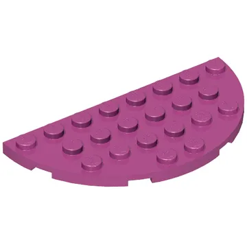 Plate Round Half 4 x 8