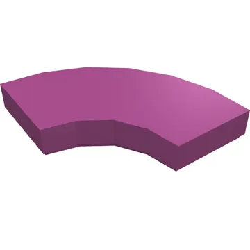 Tile 2 x 2 Curved, Macaroni