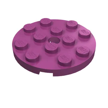 Plate Round 4 x 4 with Pin Hole