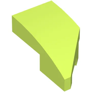 Brick Wedged, Curved 2 x 1 with Stud Notch Left