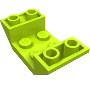Brick Sloped Inverted 45° 4 x 2 Double with 2 x 2 Recessed