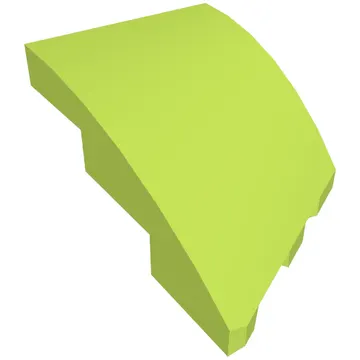Brick Wedged, Curved 3 x 2 with Stud Notch Left