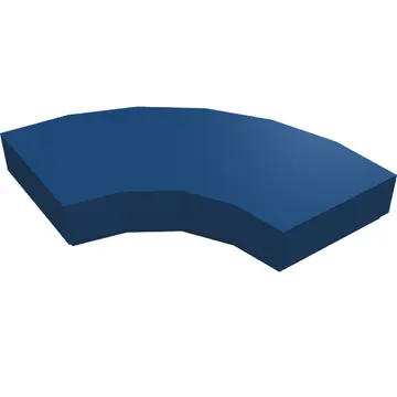 Tile 2 x 2 Curved, Macaroni