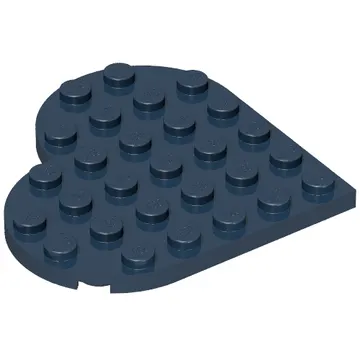 Plate Angled 6 x 6 Heart Shape