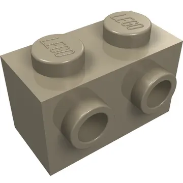 Brick Special 1 x 2 with 2 Studs on 1 Side