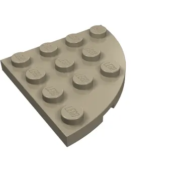 Plate Round Corner 4 x 4