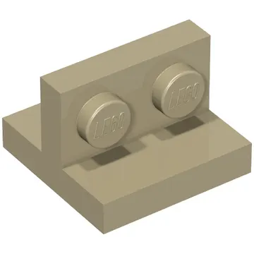 Bracket 2 x 2 with 1 x 2 Vertical Studs