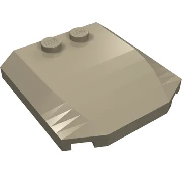 Brick Wedged, Curved Triple 4 x 4 x 2/3 with 2 Studs