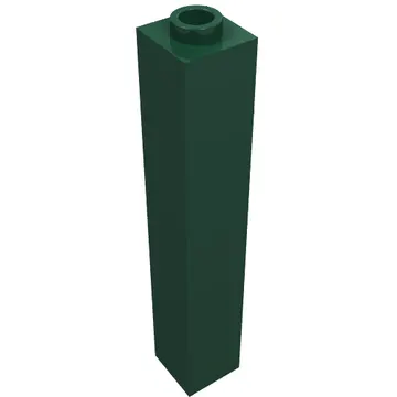 Brick 1 x 1 x 5 with Blocked Open or Hollow Stud